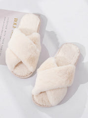 Winter Women House Slippers Faux Fur