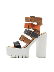 Sandals High Heels Summer Buckle Female