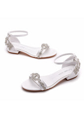 2 cm Square Heel Thong Sandals