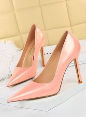 High Heel Patent Leather Heels