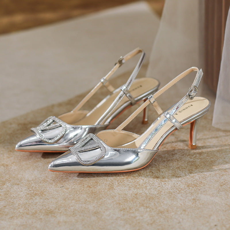 Pointed Stiletto Heels Sandals