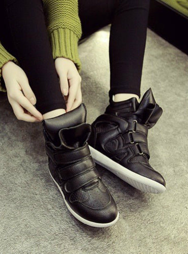 Hidden Wedges Sneakers Canvas Shoes Ladies