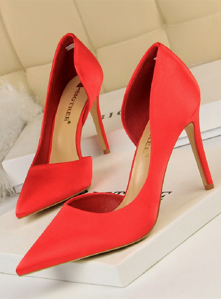 Shallow Mouth Pointed High Heels