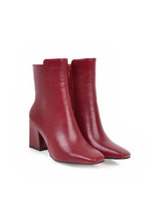 Short Thick Heels Square-headed Female Boots