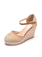 Woven High-heeled Hemp Rope Straw Mat Sandals