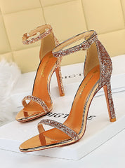 Thin Ultra-high Shining Sequins Sandals