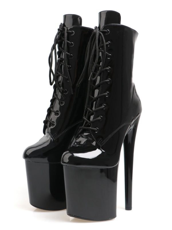 High Heels Nightclub Waterproof Platform Booties