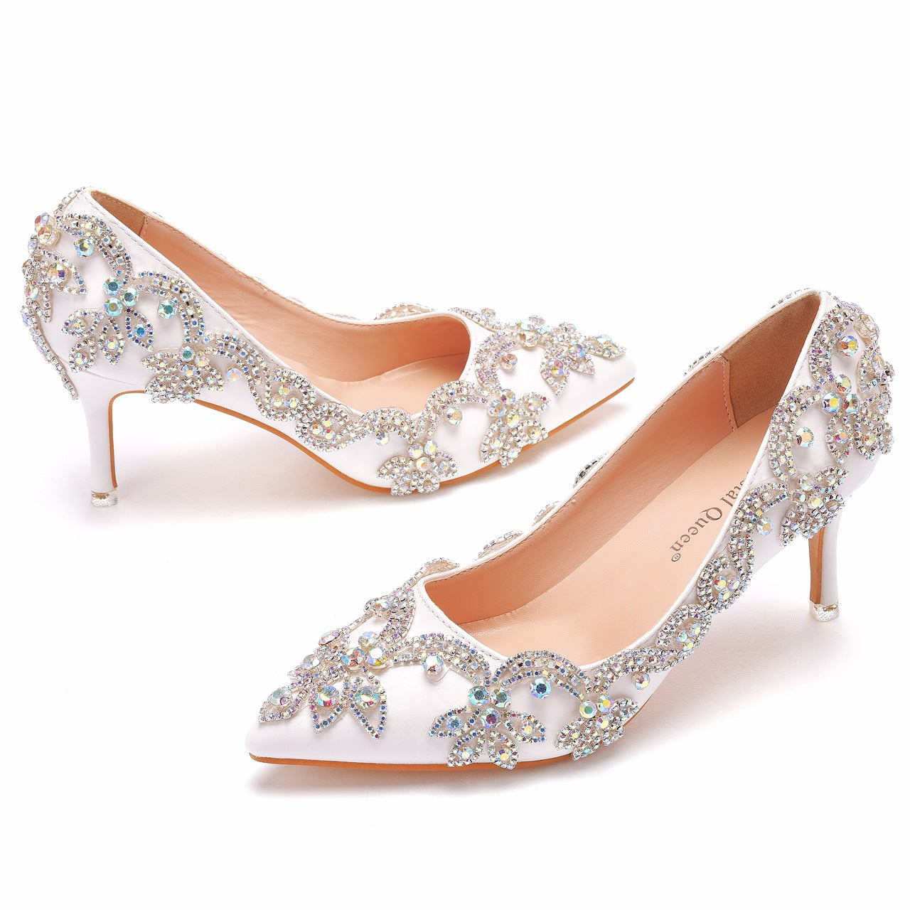 Pointed Stiletto Heels Rhinestone Shoes