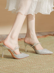 Diamond High-heeled Thin Heels Sandals