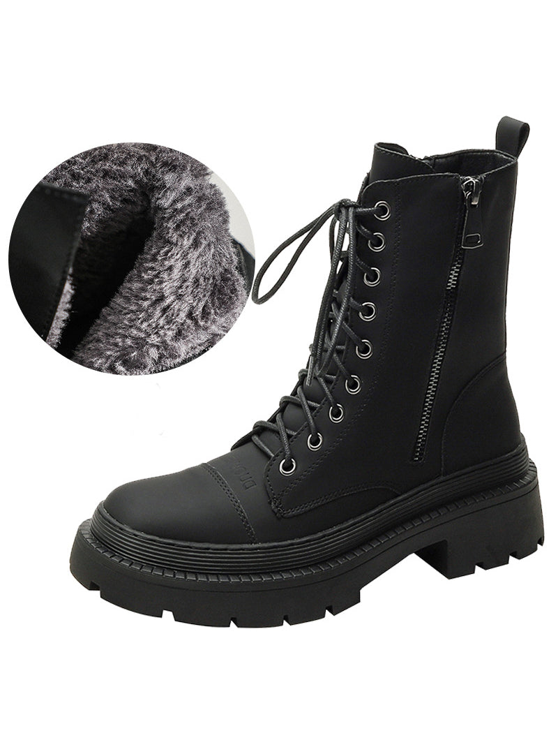 Thick-soled Short-tube Martin Female British Style Boots