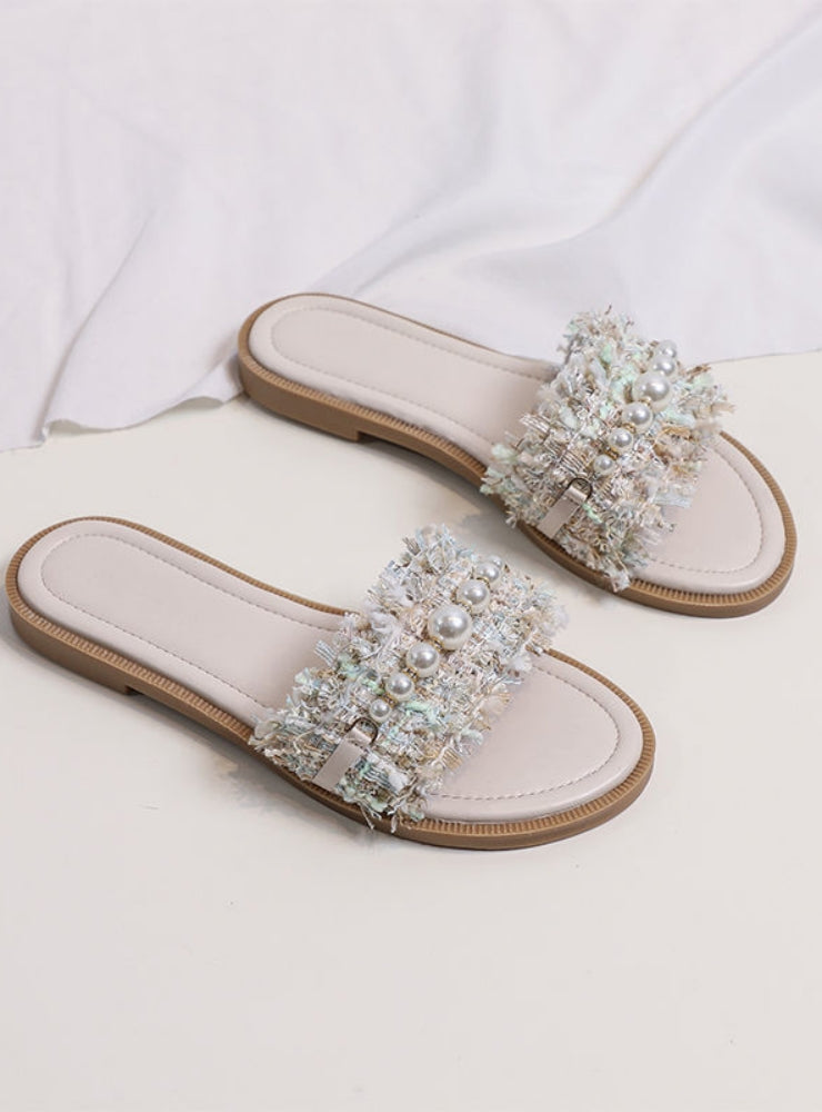 Pearl Flat Sandals and Slippers