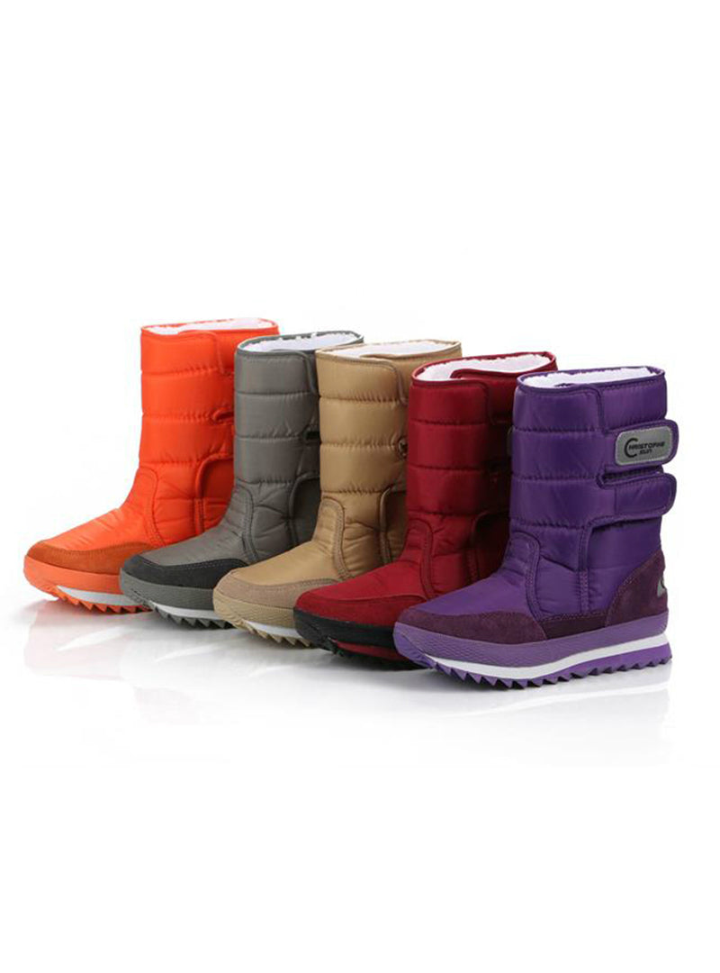 Warm Solid Anti-Slip Snow Boots Women Waterproof