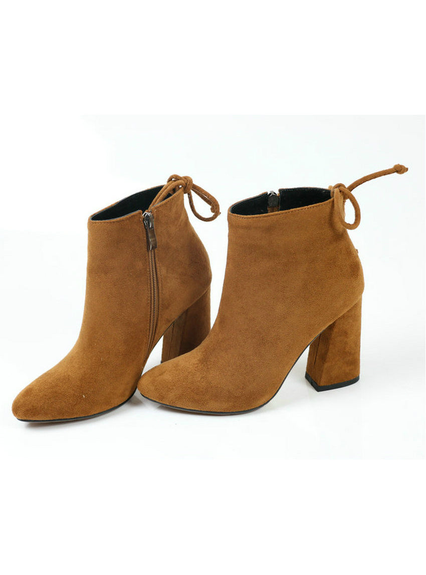 Ankle Boots Round Toe Winter Boots Ladies Party