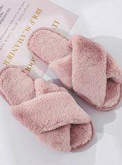 Winter Women House Slippers Faux Fur