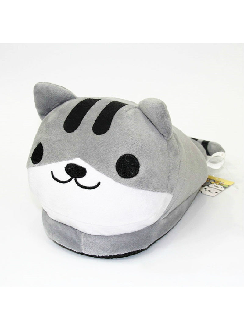 Cat Animal Indoor Slippers Furry Adult Cartoon House