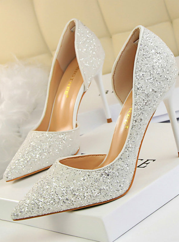 Pumps Glisten Women Shoes Wedding Party Dress Heels