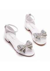 2 cm Bridal Rhinestone Bow Sandals