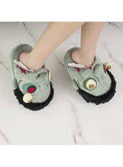 1Pair Plush Zombie Slippers / Ravenous Warm Slippers