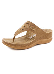 Clip Toe Wedge Hollow Sandals Girl