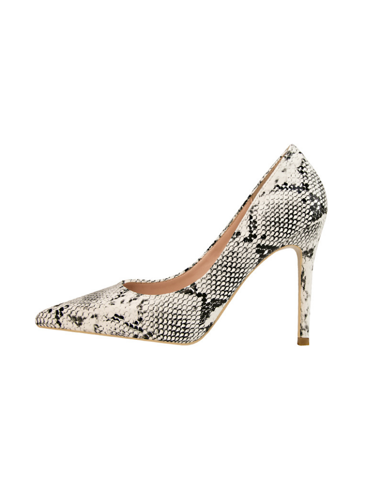 Shallow-mouthed Snake-shaped Pointed High Heels