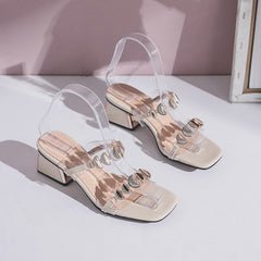 Women Summer Sequins Slippers