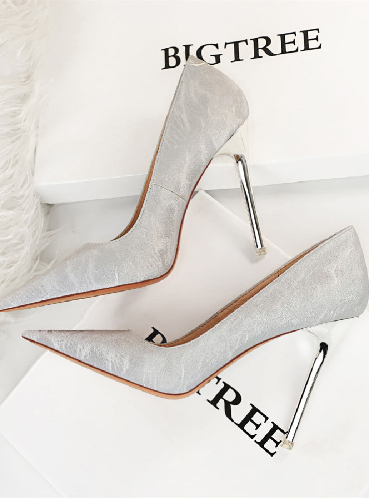 Shallow Pointed Stiletto High Heels