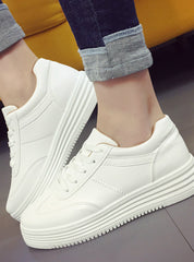 Sneakers Basket White Women Flats Platform