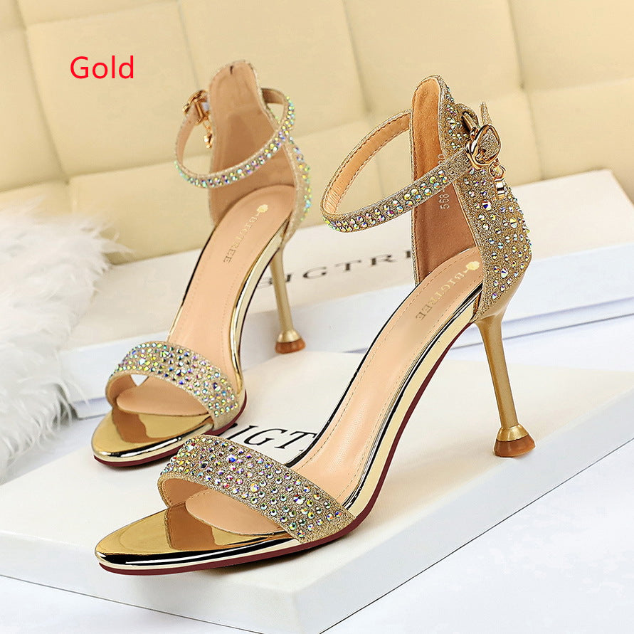 Rhinestones Hhigh Heels Sandals