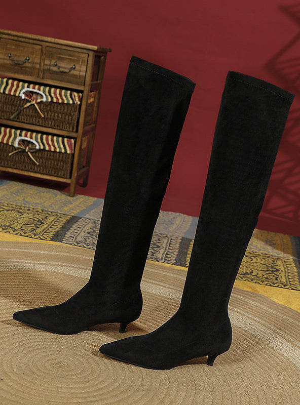 Women's Over-knee Suede High Heel Boots