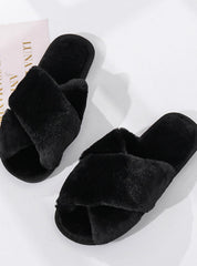 Winter Women House Slippers Faux Fur