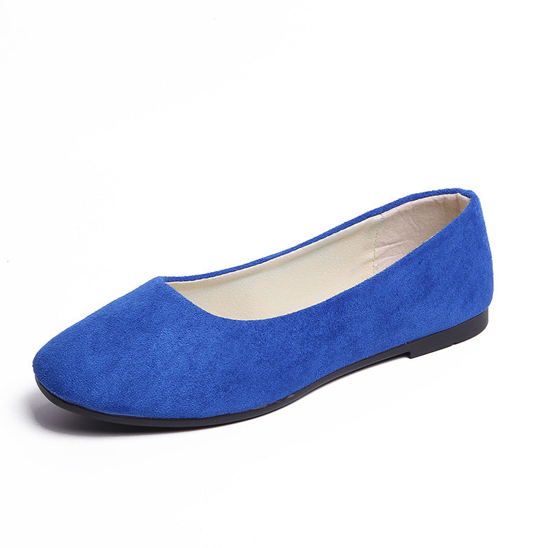 Fashion Flat Shoes Suede Pumps