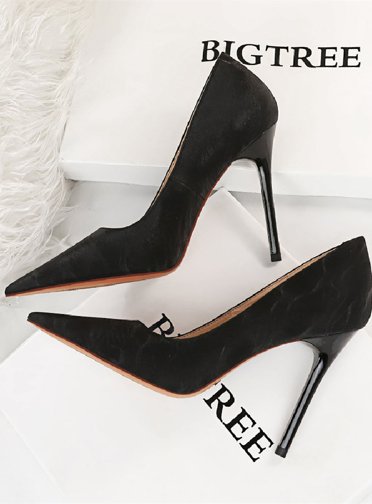 Shallow Pointed Stiletto High Heels