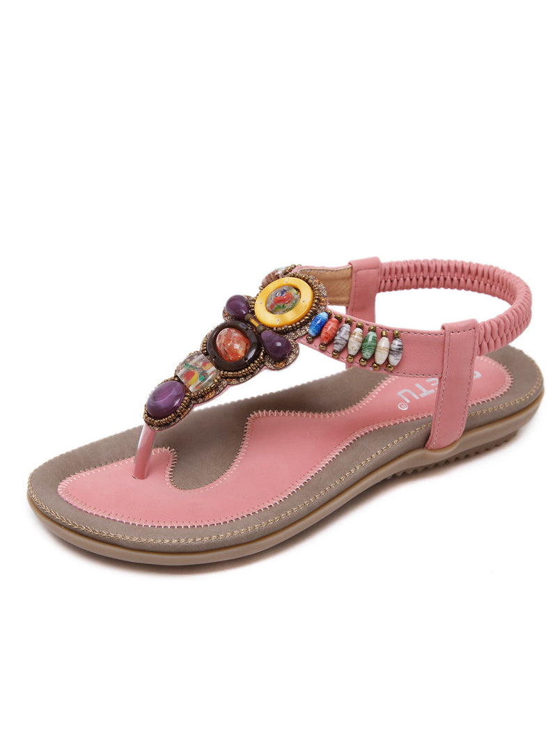 Beach Bohemian Retro Beaded Sandals