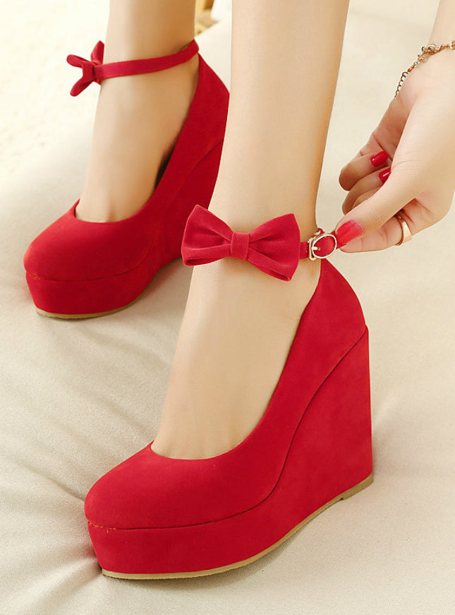 Ladies Shoes Wedges High Heels Platform