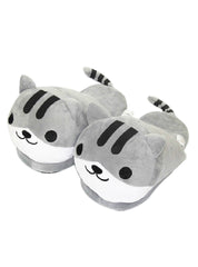 Cat Animal Indoor Slippers Furry Adult Cartoon House