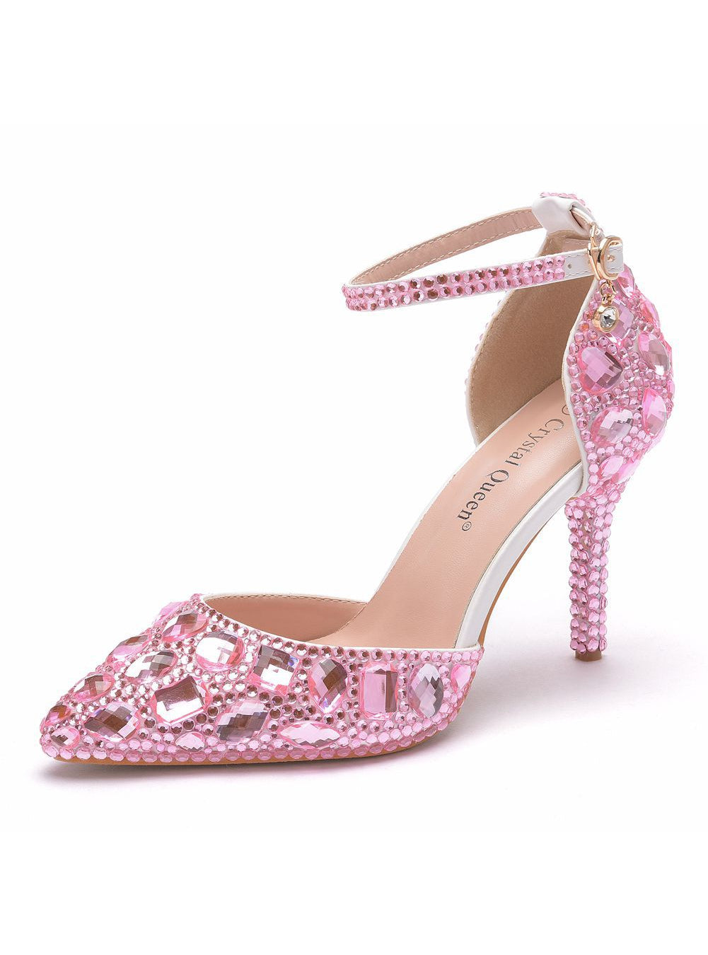 9 CM Rhinestone Pointed Sandals Wedding Shoes