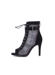 Mesh Hollow Belt Buckle Shoes