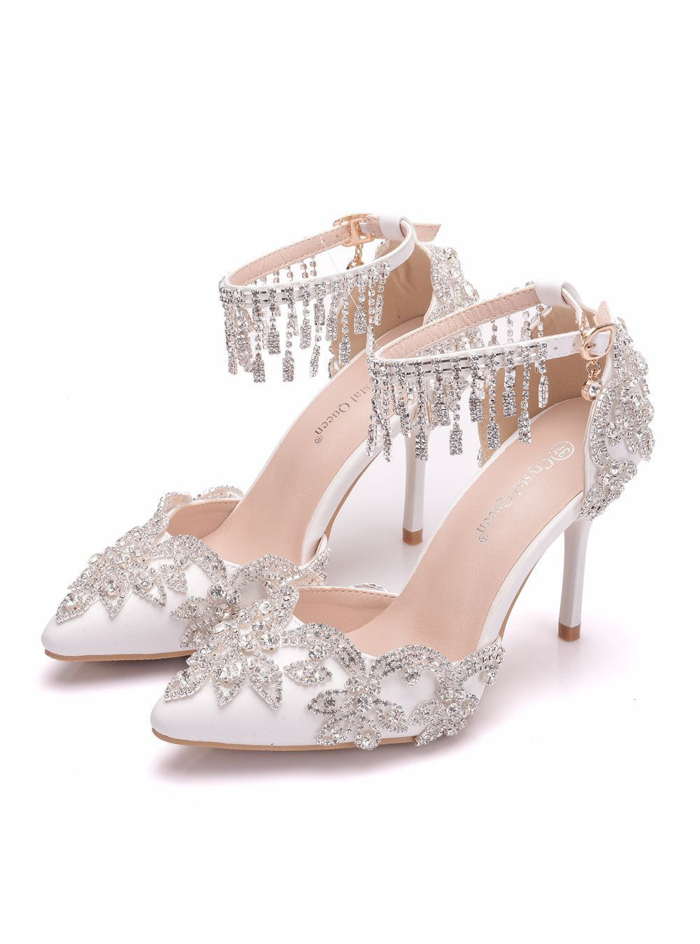 Rhinestone Stiletto Pointed Sandals