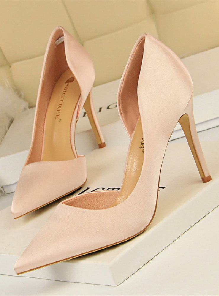 Shallow Mouth Pointed High Heels