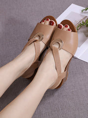 Heel Mother Shoes Thick-soled Casual Sandals