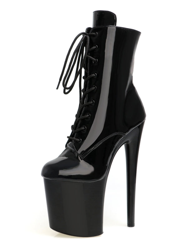 High Heels Nightclub Waterproof Platform Booties