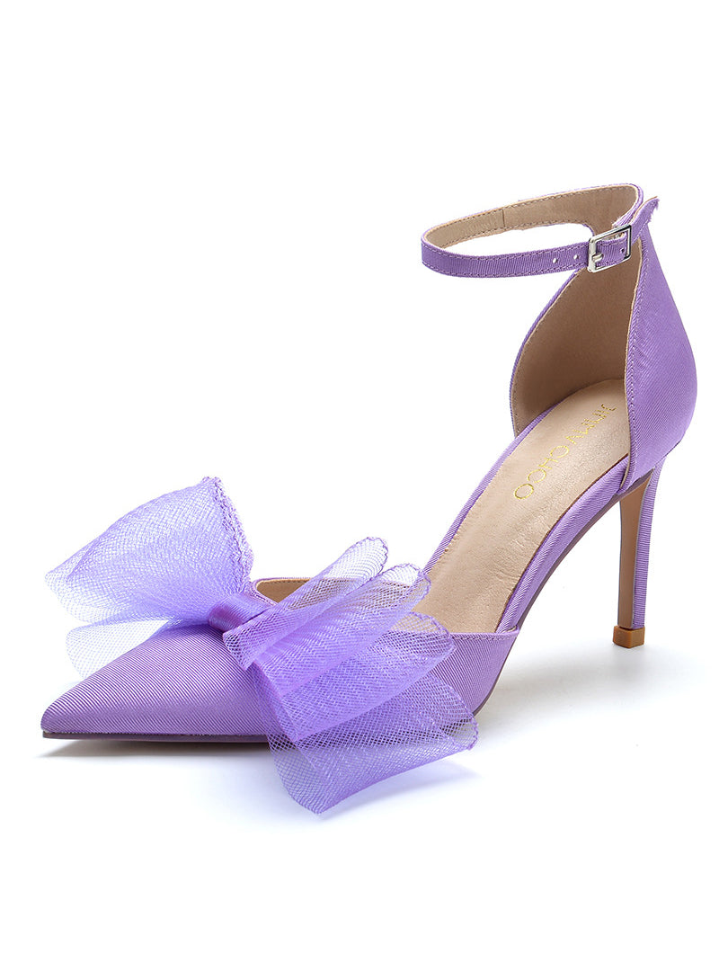 Women's Stilettos Bow High Heels Sandals