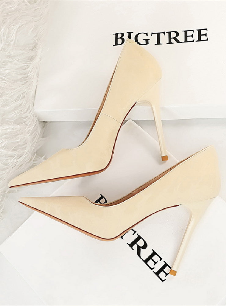 Shallow Pointed Stiletto High Heels