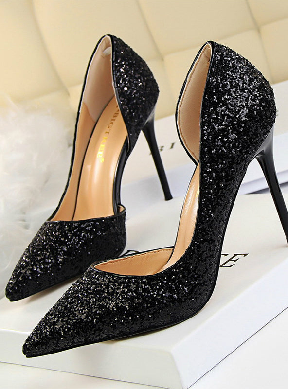 Pumps Glisten Women Shoes Wedding Party Dress Heels