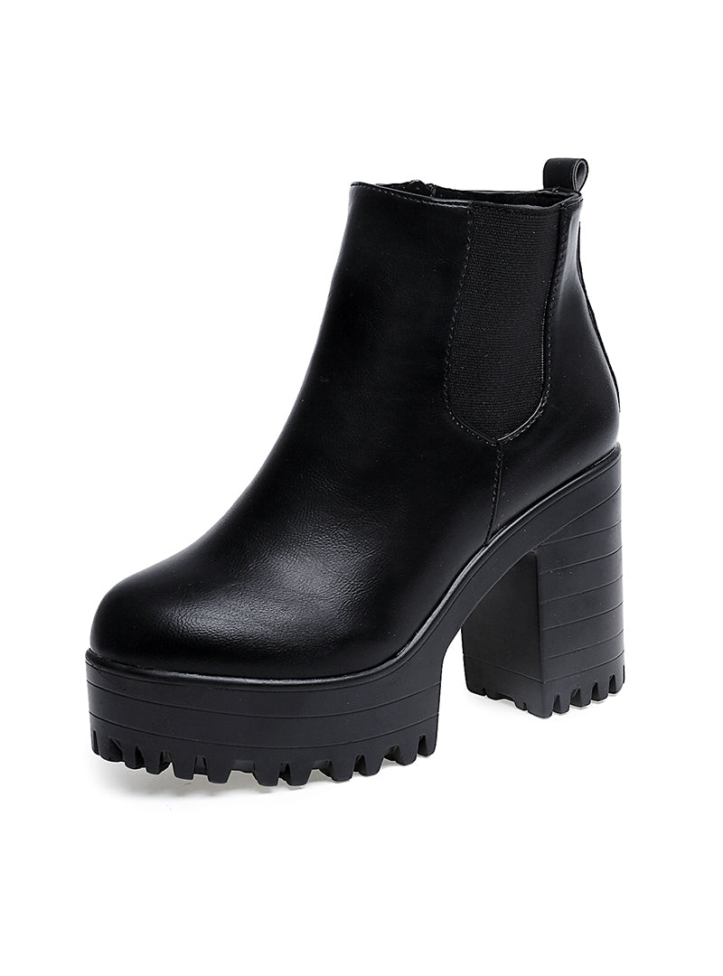 Women Boots Platform High Heels Ankle Boots