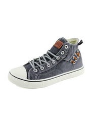 High Top Canvas Sneakers Shoes Denim Ankle