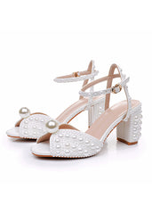 7 cm Thick Fishmouth Square Head Sandals Sandals