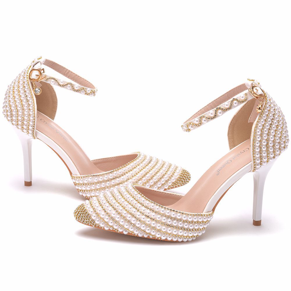 Wristband High Heel Stiletto Pointed Sandals