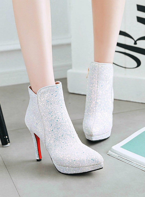 Bling High Heels Wedding Platform Shoes Woman