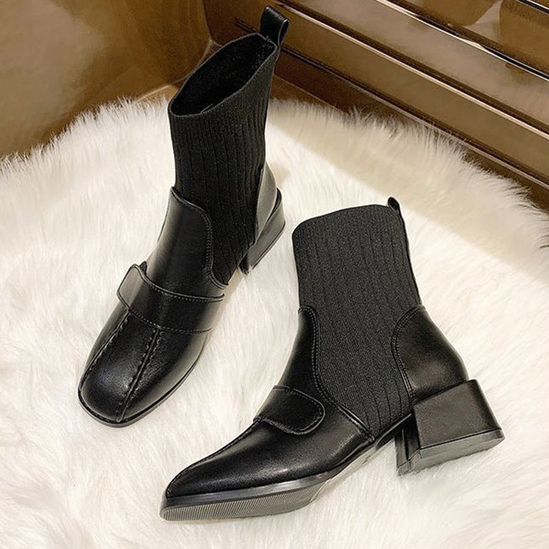 Women's Heightened British Socks Booties